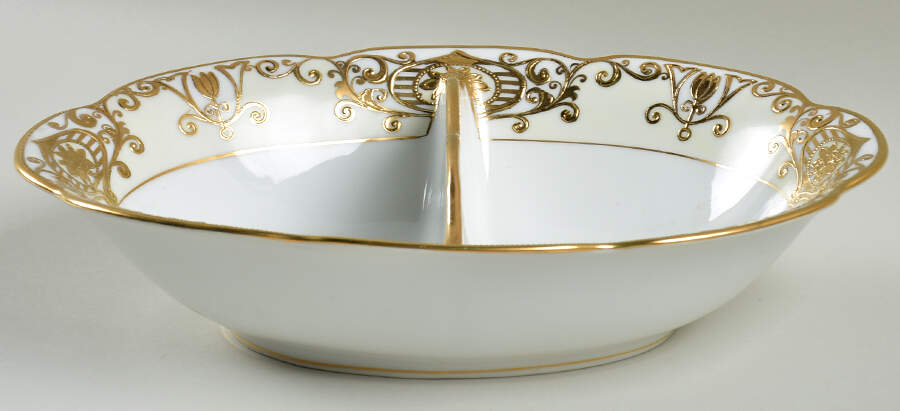 175 10" Oval Divided Vegetable Bowl by Noritake-1