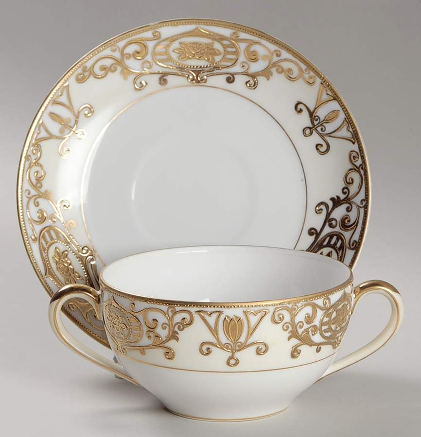 175 Flat Bouillon Cup & Saucer by Noritake-1