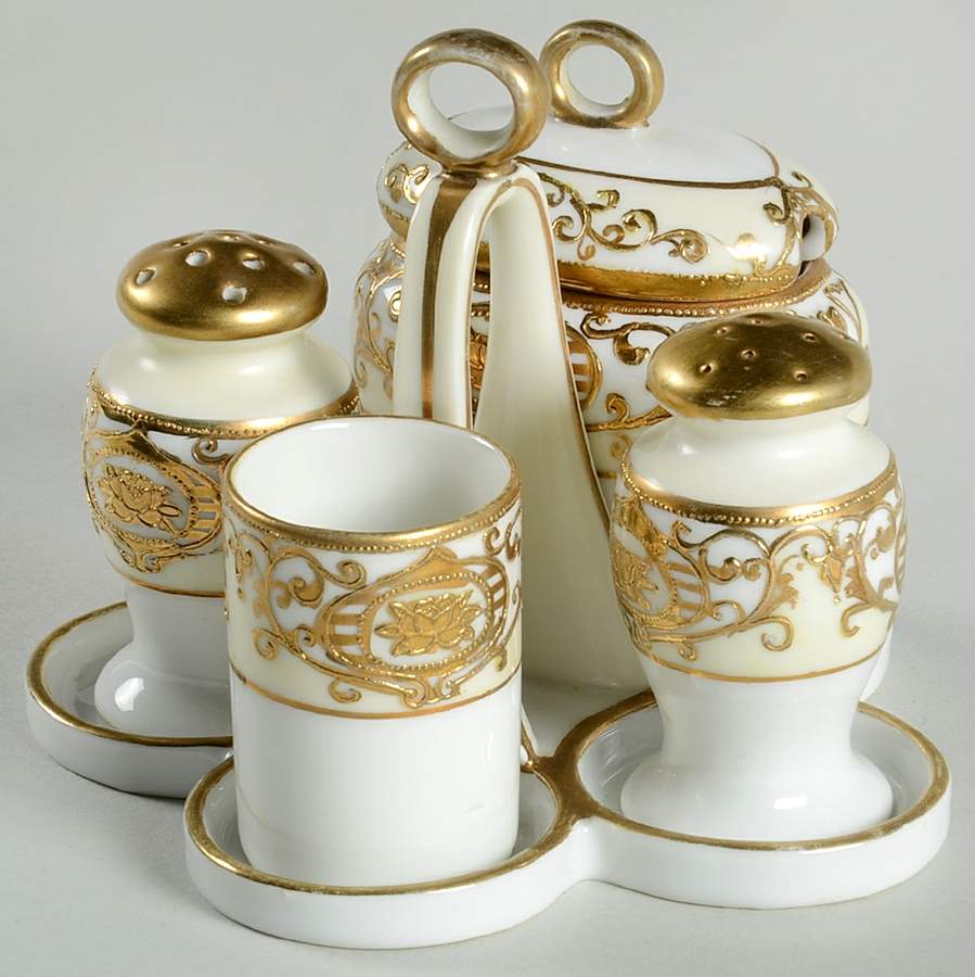 175 Condiment 6pc (S/P,Mustard,Tph,Tray) by Noritake-1