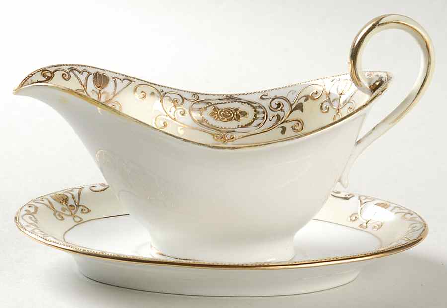 175 Individual Gravy Boat & Plate by Noritake-1