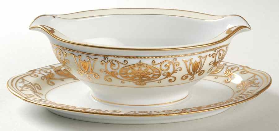 175 Gravy Boat with Attached Underplate by Noritake-1