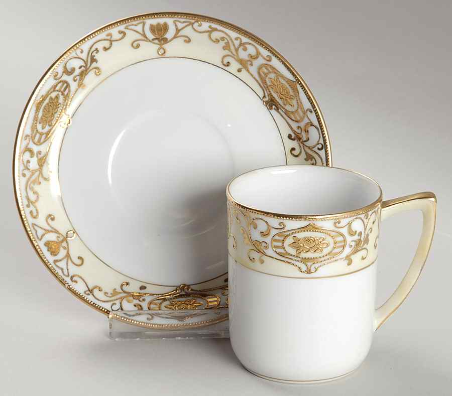 175 Flat Demitasse Cup & Saucer Set by Noritake-1