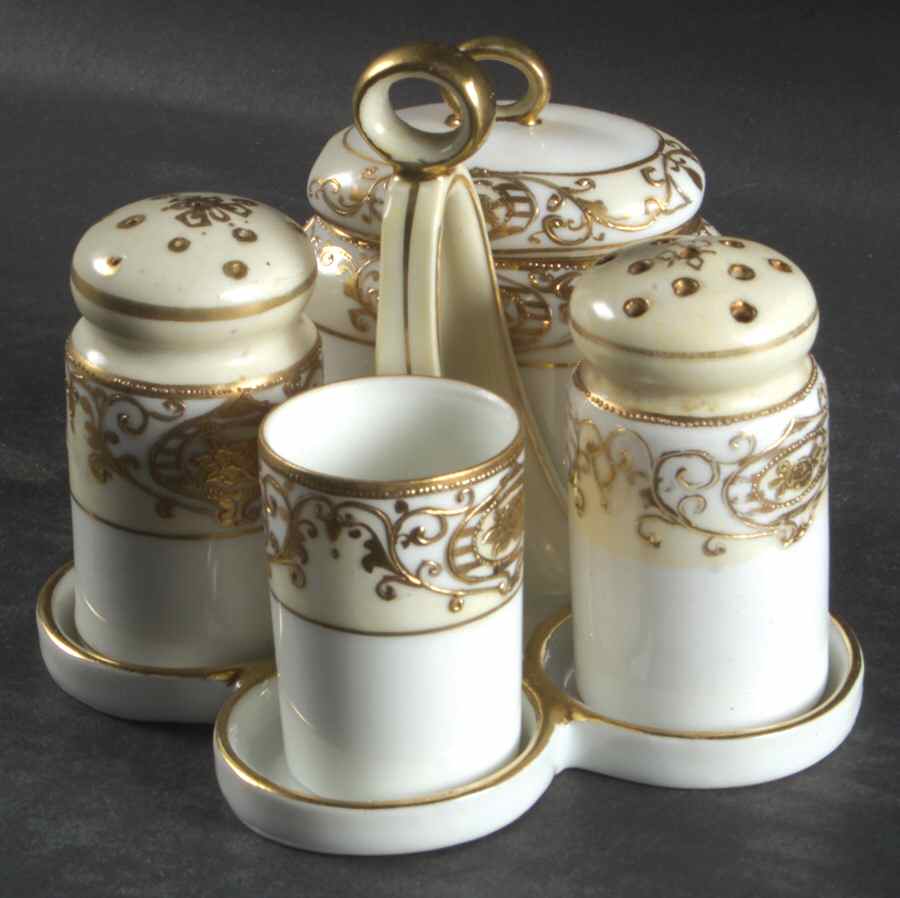 175 Condiment 6pc (S/P,Mustard,Tph,Tray) by Noritake-1