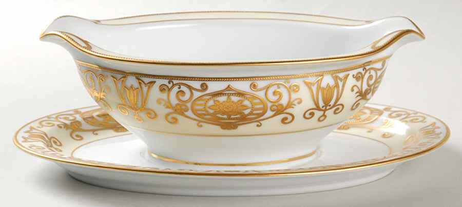 175 Gravy Boat with Attached Underplate by Noritake-1