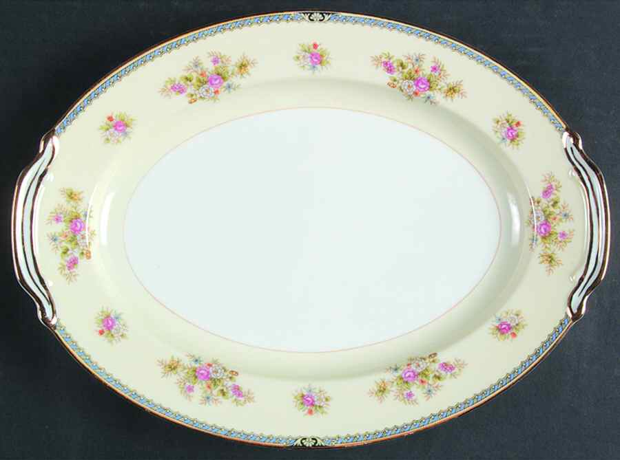 1850 11" Oval Serving Platter by Noritake-1