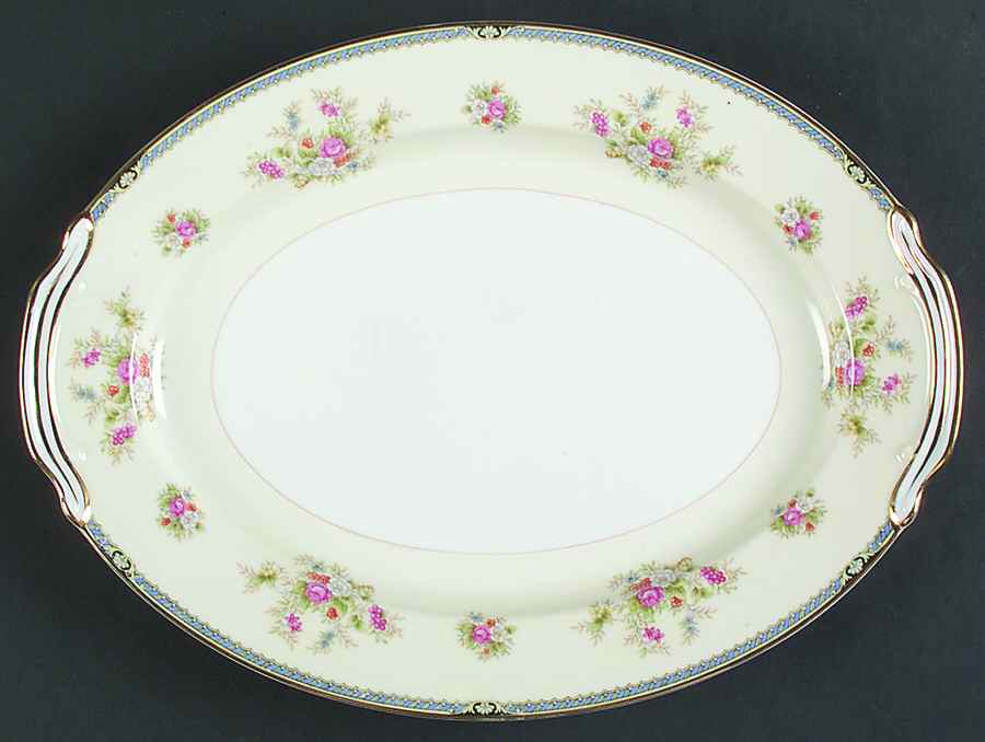 1850 13" Oval Serving Platter by Noritake-1