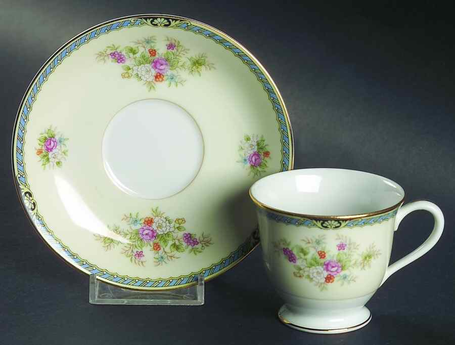 1850 Footed Demitasse Cup & Saucer Set by Noritake-1