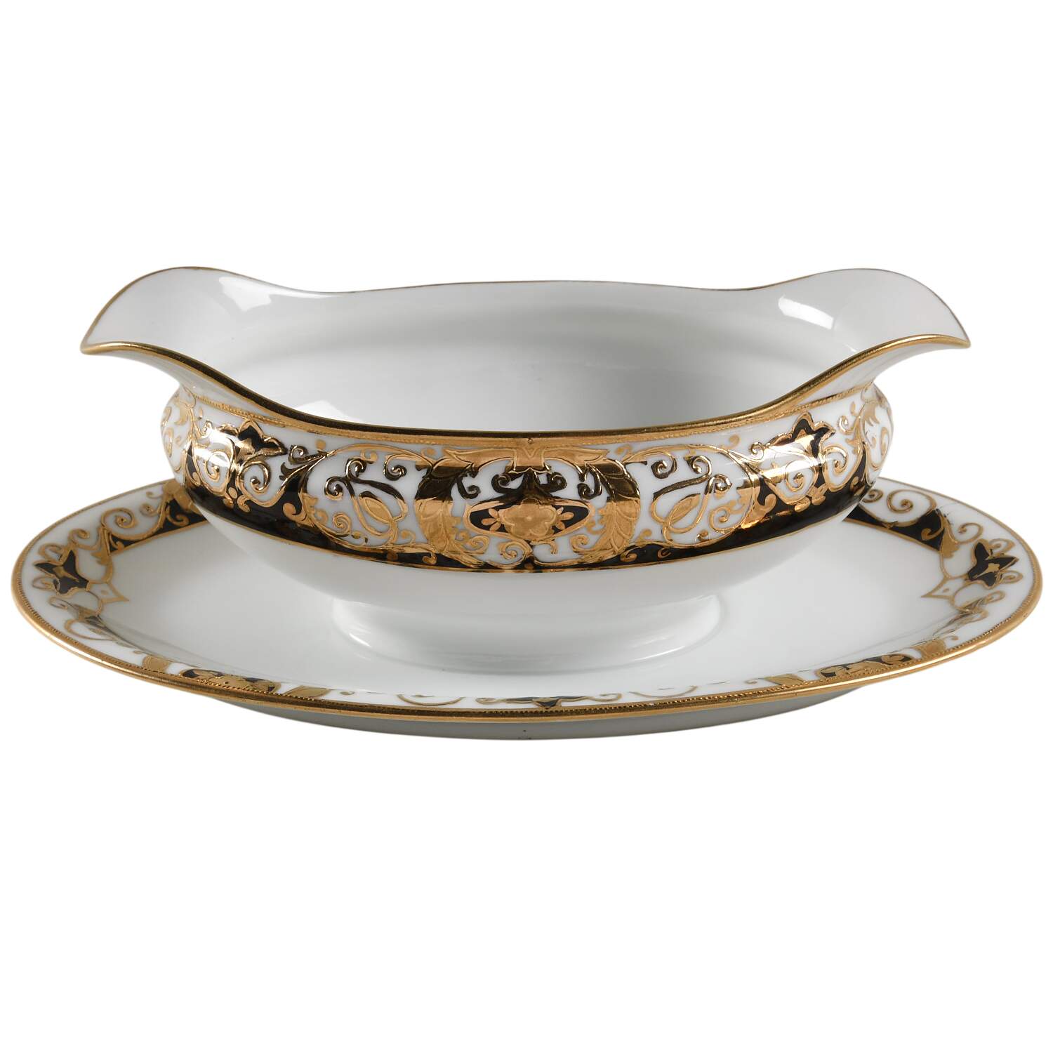 20056 Gravy Boat with Attached Underplate by Noritake-1