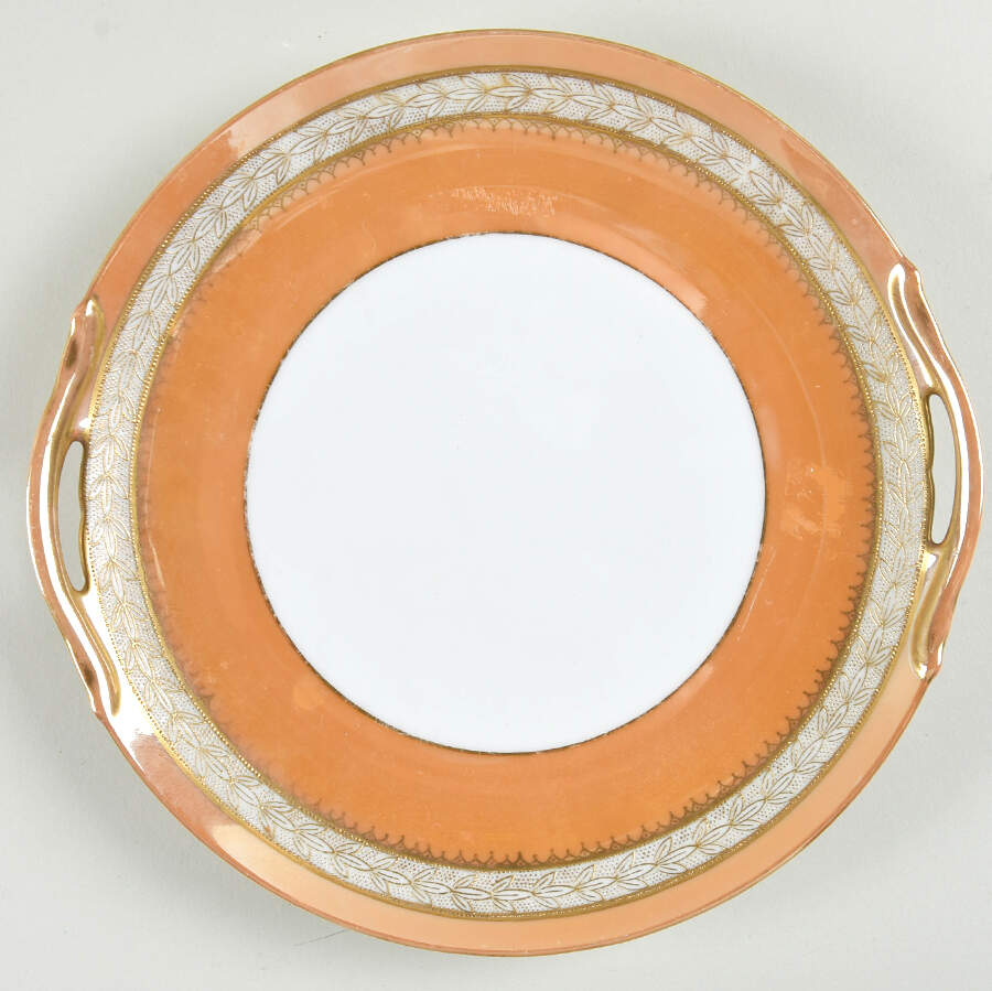 33900 Amber Handled Cake Plate by Noritake-1