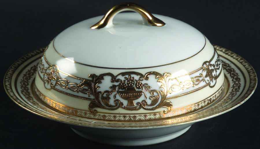 37532-77630 Round Covered Butter by Noritake-1