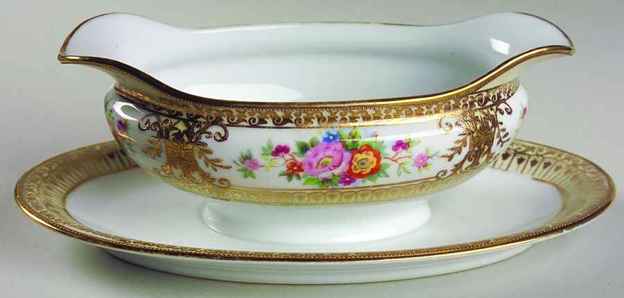 39540-78045 Gravy Boat with Attached Underplate by Noritake-1