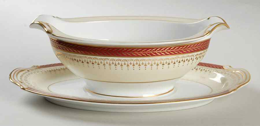 4795 Gravy Boat with Attached Underplate by Noritake-1