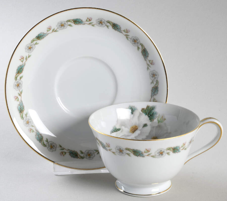 5029 Footed Cup & Saucer Set by Noritake-1