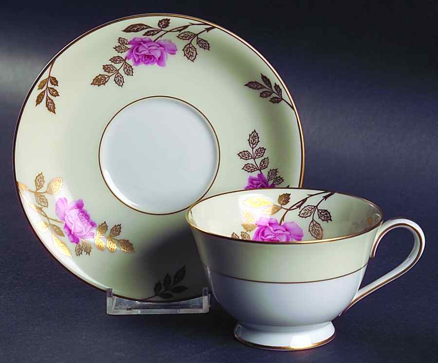 5183 Footed Cup & Saucer Set by Noritake-1