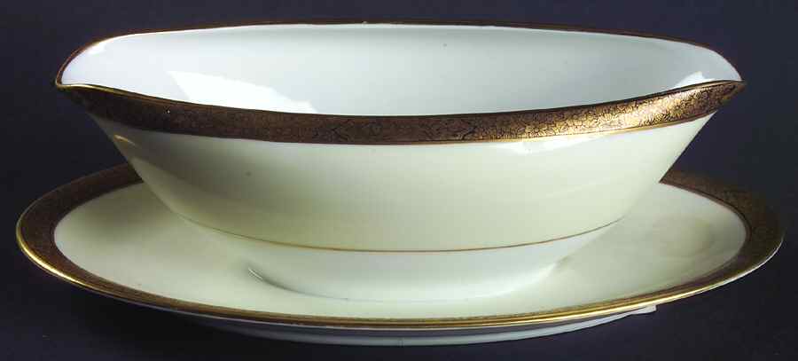 5187 Gravy Boat with Attached Underplate by Noritake-1