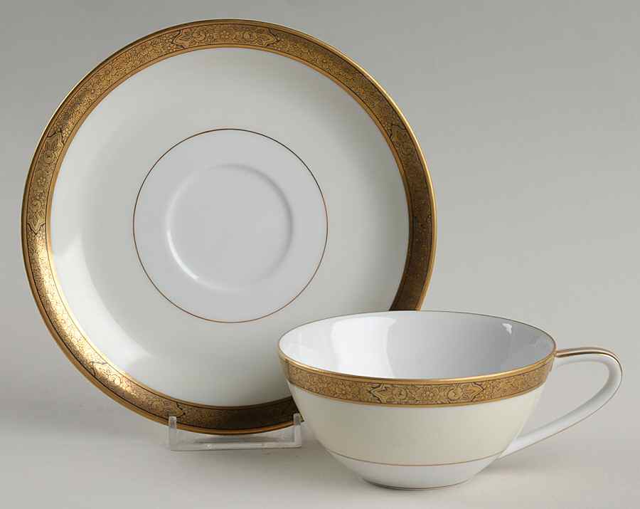 5187 Flat Cup & Saucer Set by Noritake-1