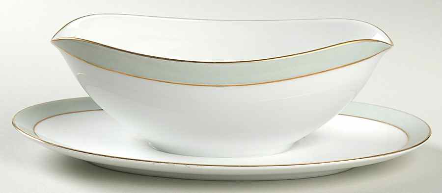 5248 Gravy Boat with Attached Underplate by Noritake-1