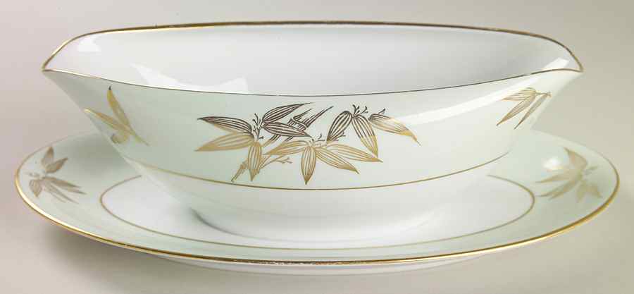 5271 Gravy Boat with Attached Underplate by Noritake-1