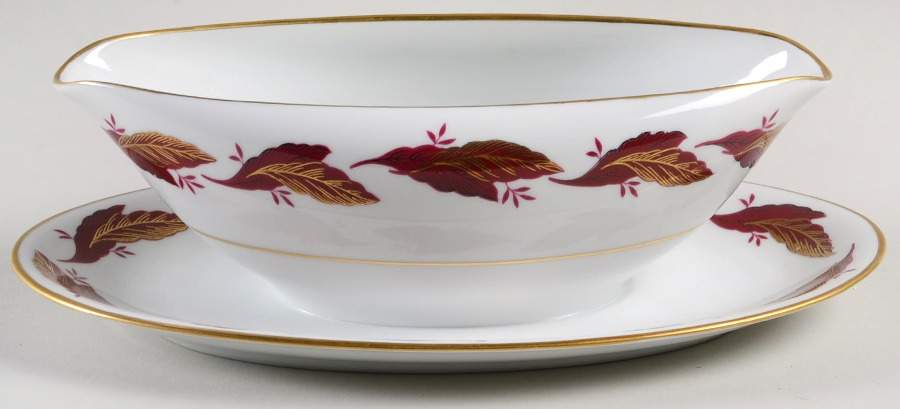 5295 Gravy Boat with Attached Underplate by Noritake-1