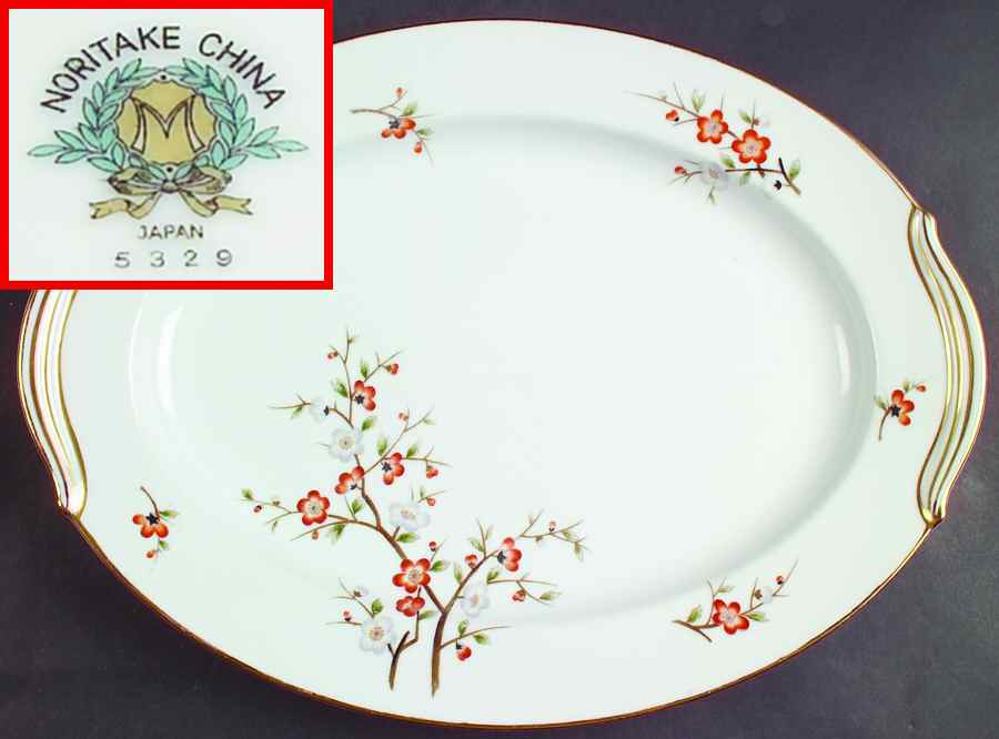 5329 16" Oval Serving Platter by Noritake-1