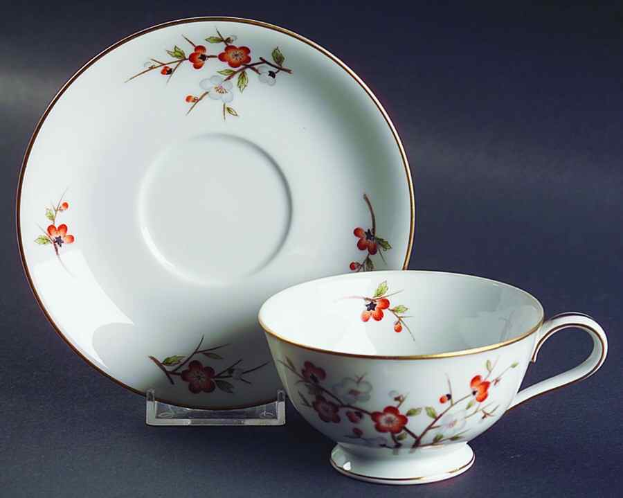 5329 Footed Cup & Saucer Set by Noritake-1