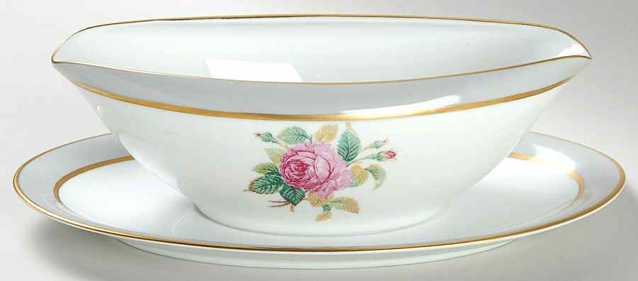 5344 Gravy Boat with Attached Underplate by Noritake-1