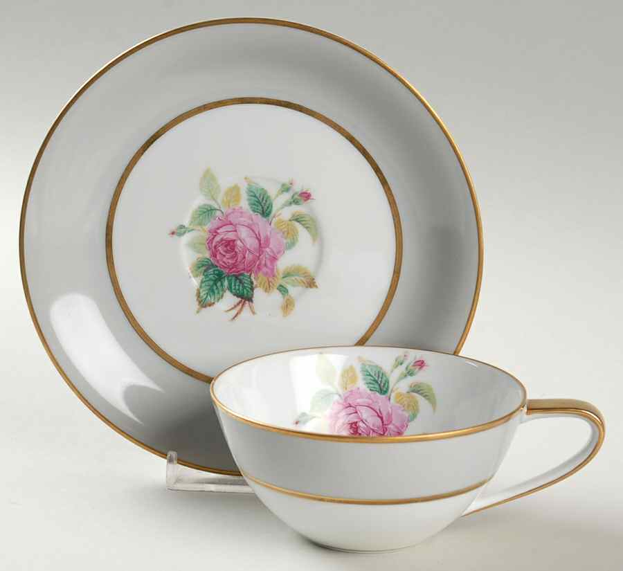 5344 Flat Cup & Saucer Set by Noritake-1