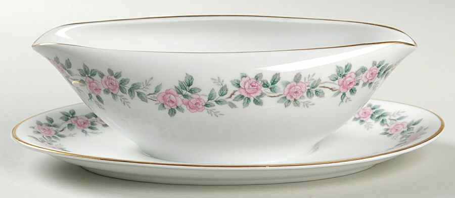 5412 Gravy Boat with Attached Underplate by Noritake-1