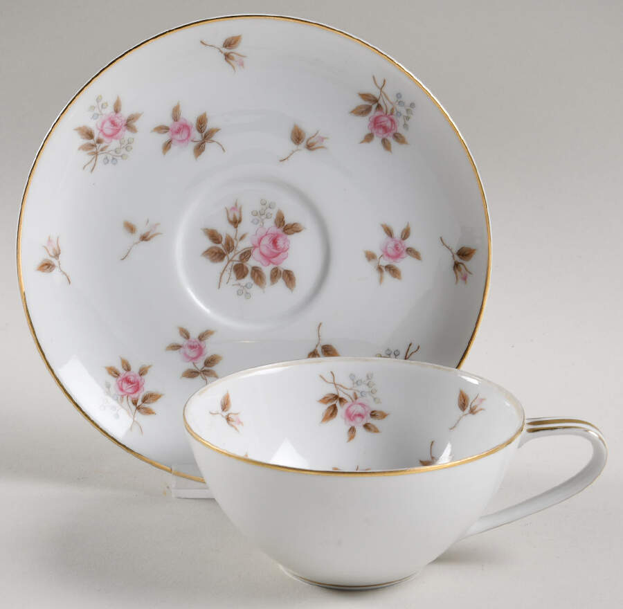 5413 Flat Cup & Saucer Set by Noritake-1
