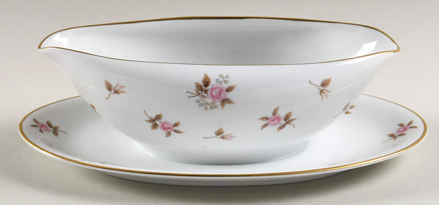 5413 Gravy Boat with Attached Underplate by Noritake-1