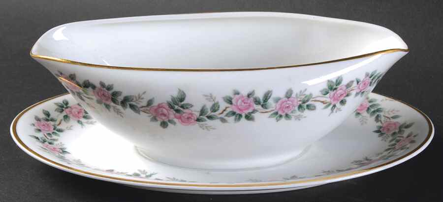 5417 Gravy Boat with Attached Underplate by Noritake-1
