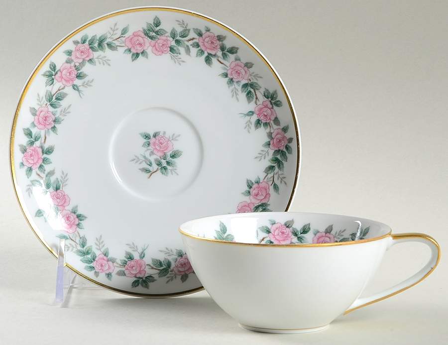 5417 Flat Cup & Saucer Set by Noritake-1