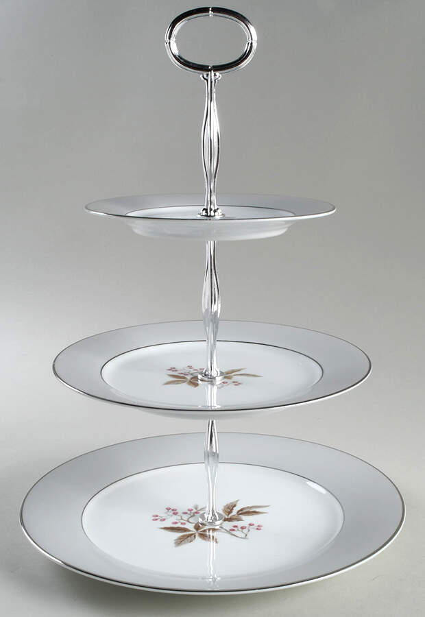 5447 13 7/8"-14 1/4" 3-Tiered Serving Tray(DP,SP,BB) HC by Noritake-1