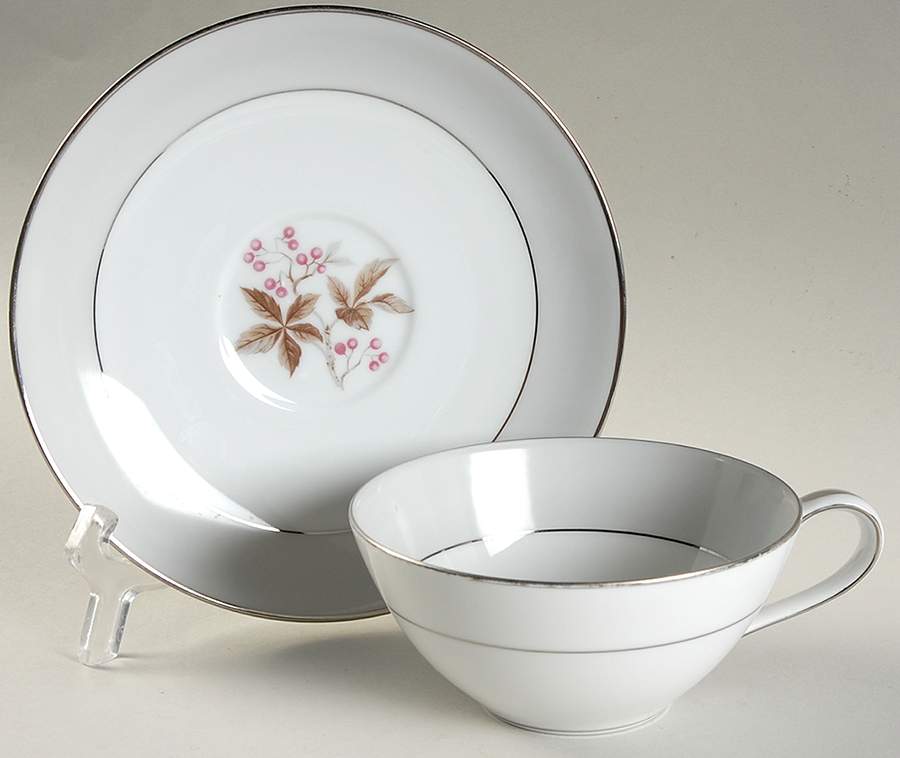 5447 Flat Cup & Saucer Set by Noritake-1