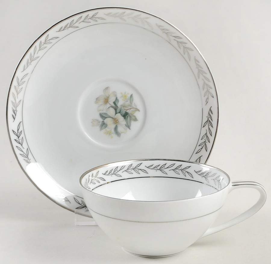 5465 Flat Cup & Saucer Set by Noritake-1