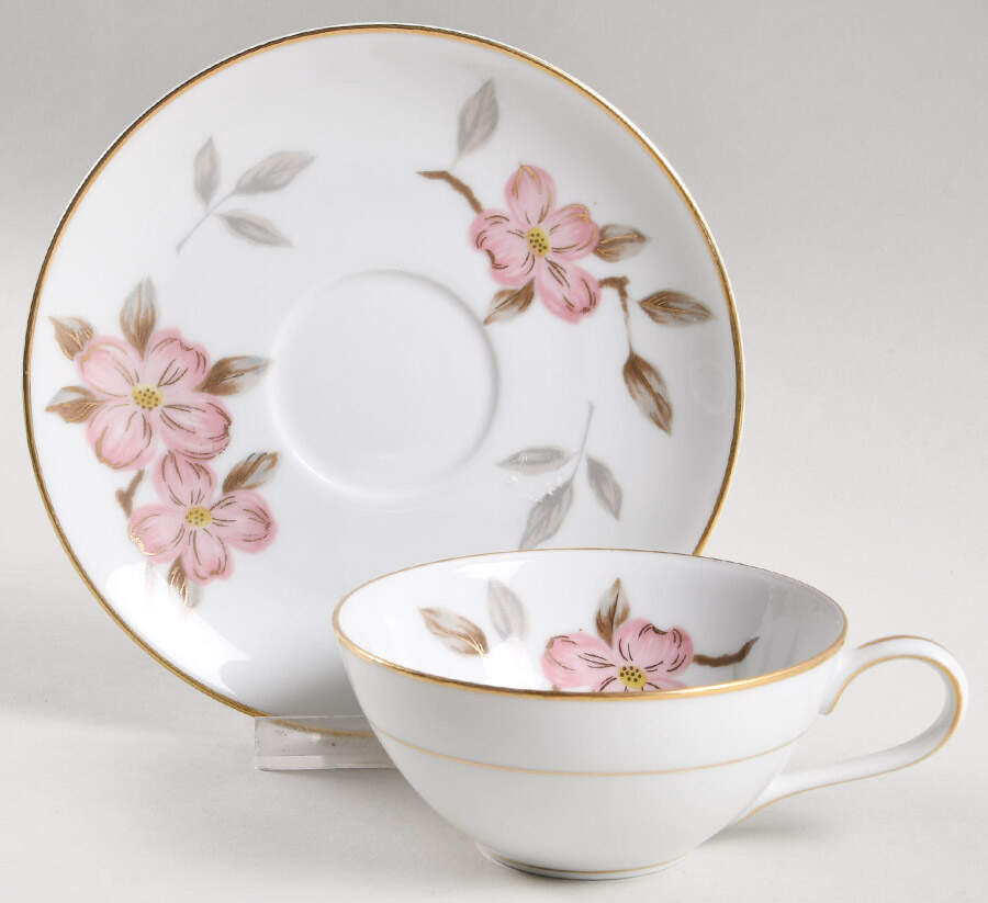 5473 Flat Cup & Saucer Set by Noritake-1