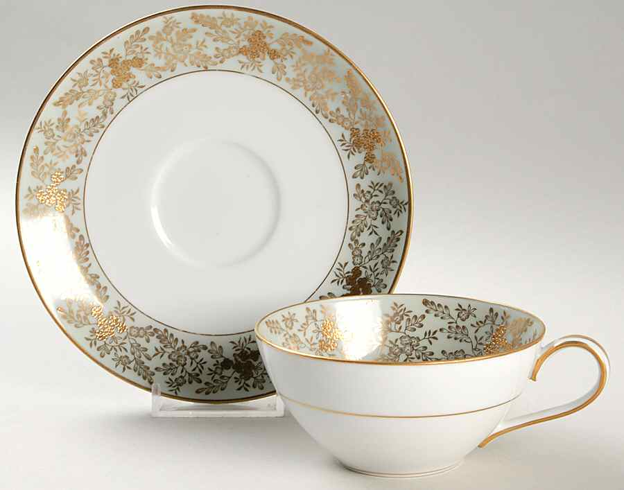 5486 Flat Cup & Saucer Set by Noritake-1