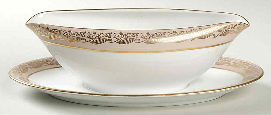 5488 Gravy Boat with Attached Underplate by Noritake-1