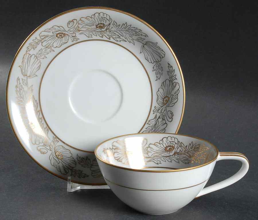 5489 Flat Cup & Saucer Set by Noritake-1