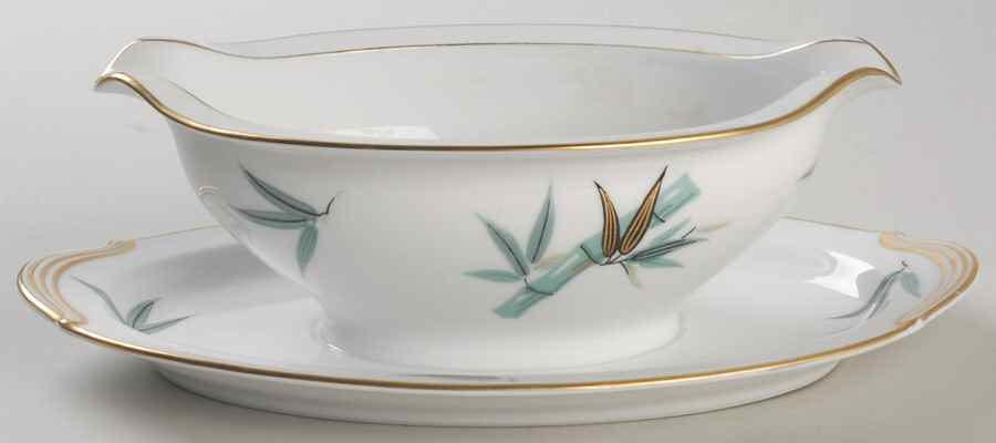 5490 Gravy Boat with Attached Underplate by Noritake-1