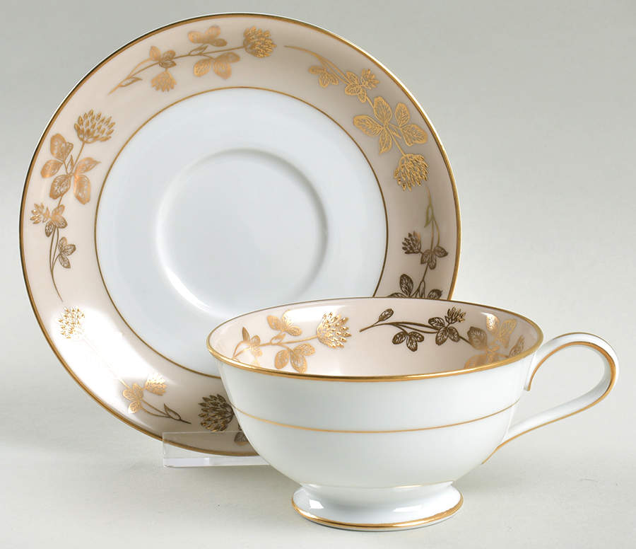 5491 Footed Cup & Saucer Set by Noritake-1