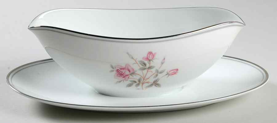 5516 Gravy Boat with Attached Underplate by Noritake-1