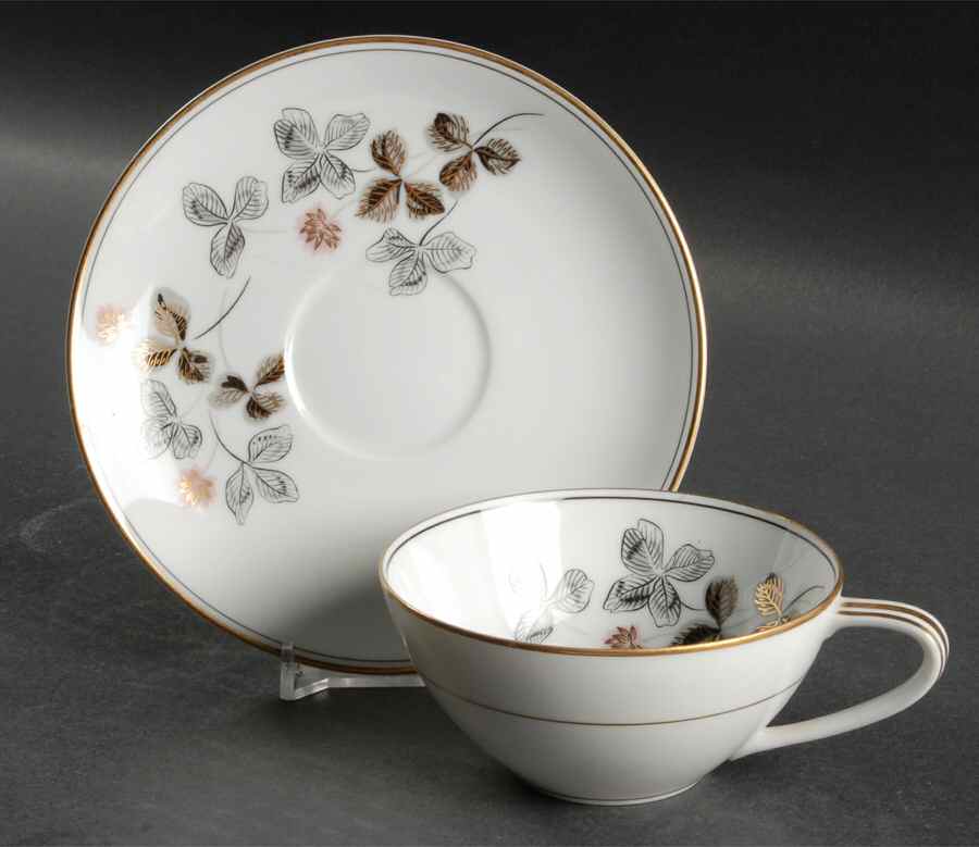 5547 Flat Cup & Saucer Set by Noritake-1