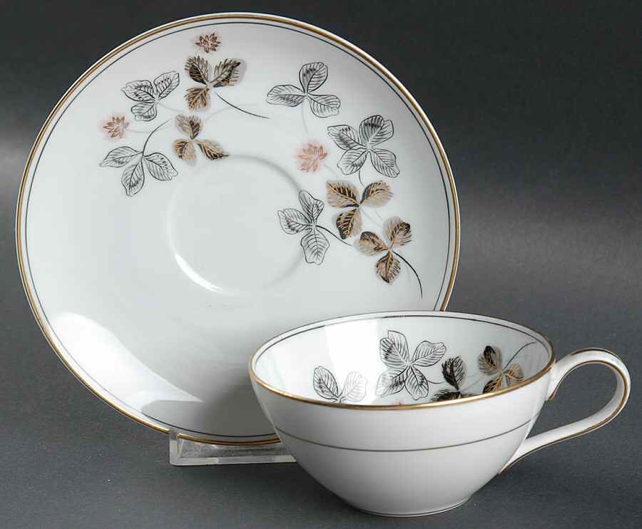 5553 Flat Cup & Saucer Set by Noritake-1