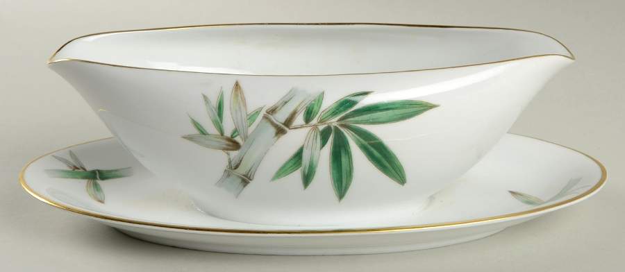 5565 Gravy Boat with Attached Underplate by Noritake-1