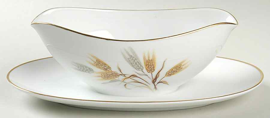 5566 Gravy Boat with Attached Underplate by Noritake-1