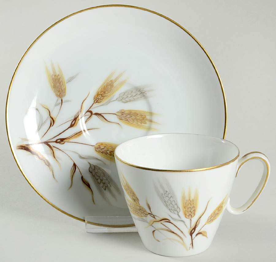 5566 Flat Cup & Saucer Set by Noritake-1