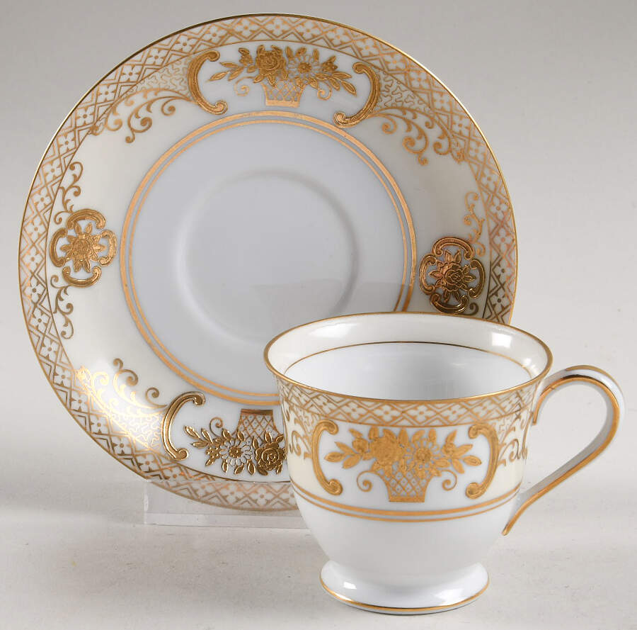5567 Footed Demitasse Cup & Saucer Set by Noritake-1