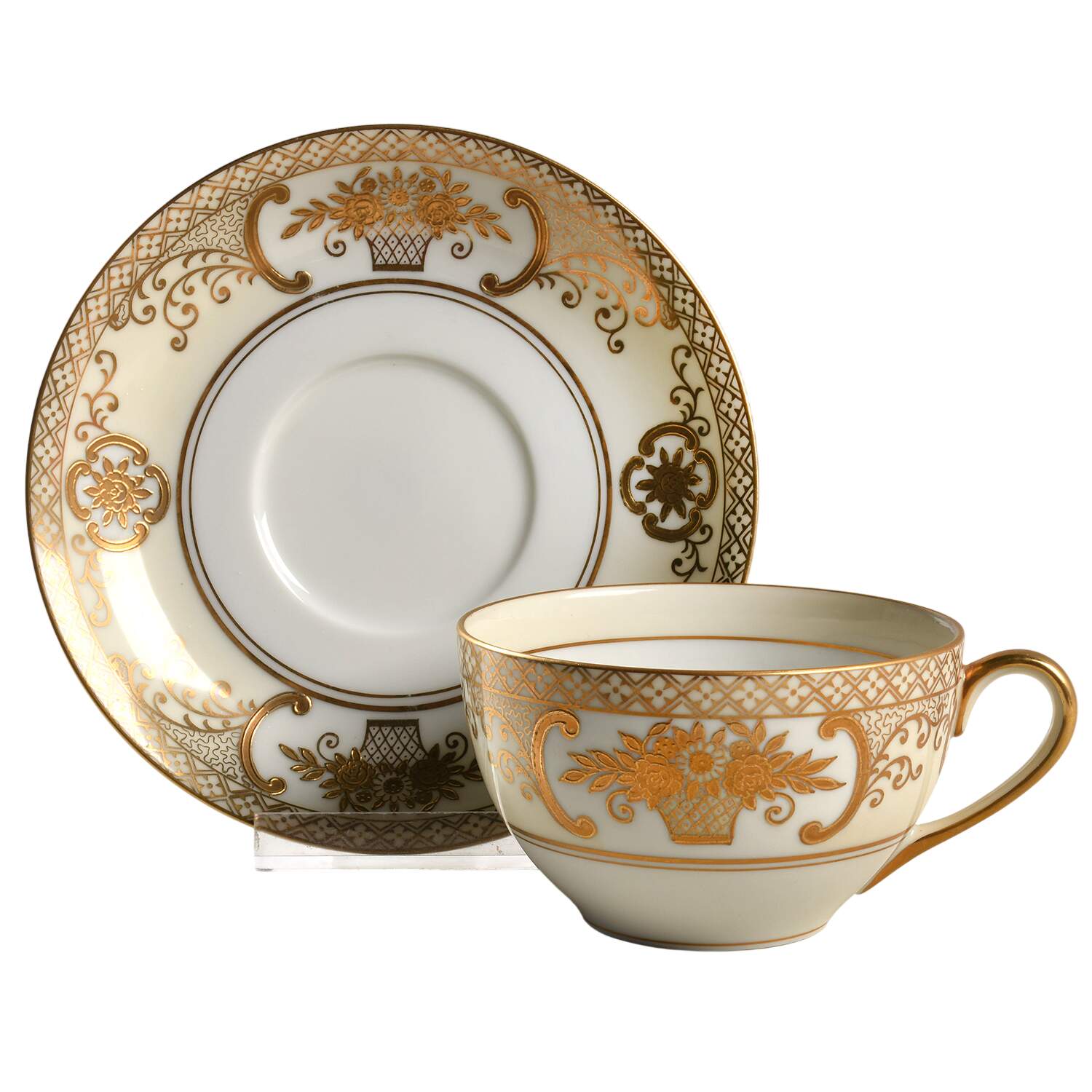 5567 Flat Cup & Saucer Set by Noritake-1