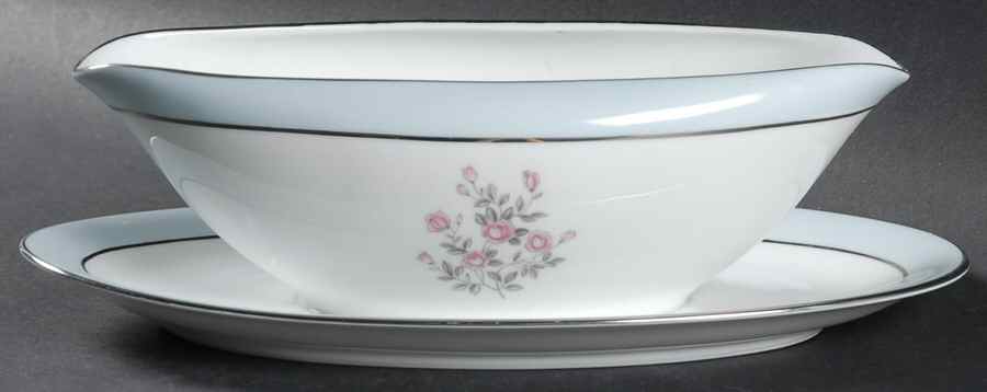 5571 Gravy Boat with Attached Underplate by Noritake-1